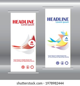 modern Roll Up Banner vector design 