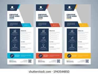Modern roll banners for business, marketing, companies. creative banner design.