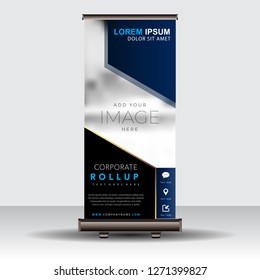 Modern Roll Up Banner.Vector template design,for advertising.vector illustration