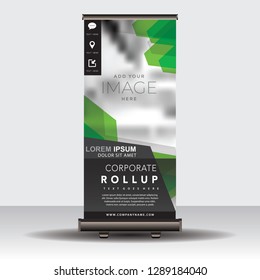 Modern Roll Up Banner.Vector template design,for advertising.vector illustration
