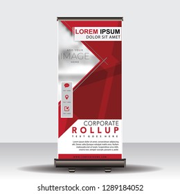 Modern Roll Up Banner.Vector template design,for advertising.vector illustration