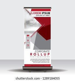Modern Roll Up Banner.Vector template design,for advertising.vector illustration