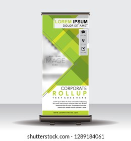 Modern Roll Up Banner.Vector template design,for advertising.vector illustration