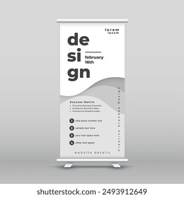 Plantilla moderna del volante del stand para el Vector de la publicidad del negocio