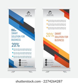 Modern Rollup Banner design template print ready file format