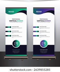 Modern rollup banner design template
