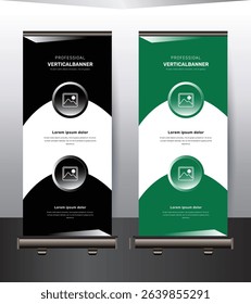 Modern rollup banner design template