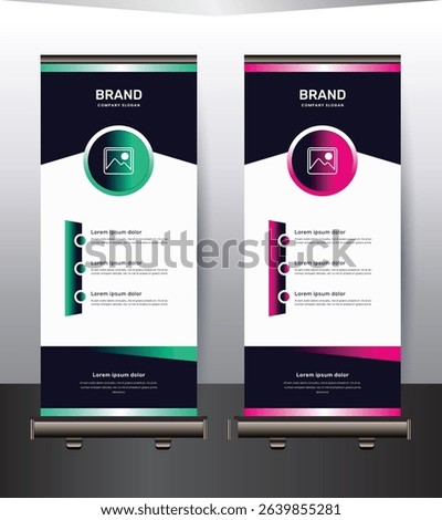 Modern rollup banner design template