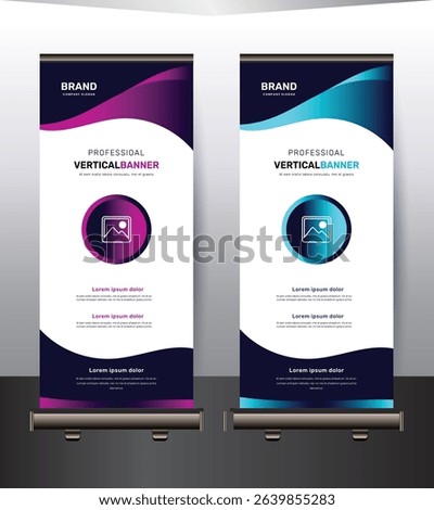 Modern rollup banner design template