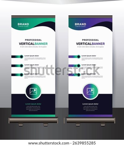 Modern rollup banner design template