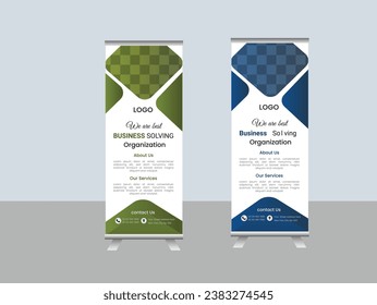 modern rollup banner stand design template