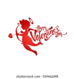 Modern Romantic Happy Valentine Card, Suitable for Invitation, Web Banner, Social Media, and Other Valentine Related Occasion