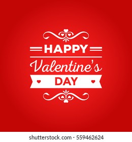 Modern Romantic Happy Valentine Card, Suitable for Invitation, Web Banner, Social Media, and Other Valentine Related Occasion