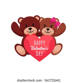 Modern Romantic Happy Valentine Card, Suitable for Invitation, Web Banner, Social Media, and Other Valentine Related Occasion