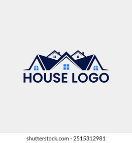 topo moderno do telhado ou logotipo da casa 