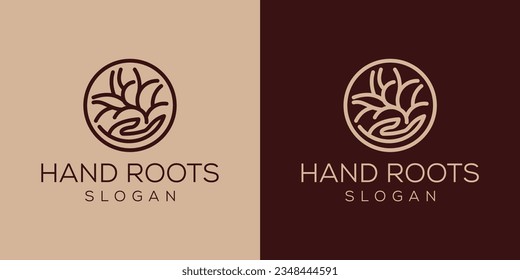 modern and root logo design combinations