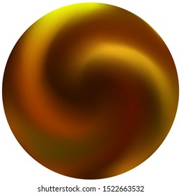 Modern round abstract background. Trendy soft color sphere. Simple backdrop in style of 90th, 80th. Brown smooth elegant colored, and easy editable round gradient template.