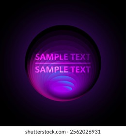 Modern round abstract stepped blended background, with bright colors