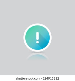 Modern Round Attention or Warning or Exclamation Mark Icon