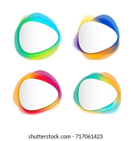 Modern round or circles abstract banners overlay. Graphic banners concept vector design.