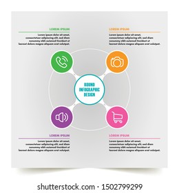 Modern Round Infographic Design Template