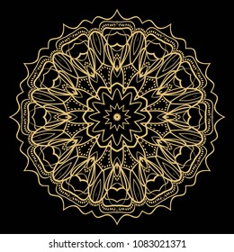 Modern round lace pattern for paisley , circle background with floral style. vector illustration. purple color.