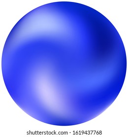 Modern round smooth background. Trendy soft color pearl. Cool backdrop in style of 90th, 80th. Blue elegant and easy editable colorful fluid cover for your creative projects.