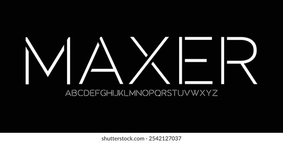 Modern Rounded Font. Typography urban style alphabet fonts for fashion, sport, technology, digital, movie, logo design, vector illustration
