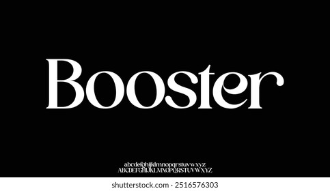 Modern rounded sans serif display font vector