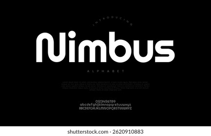 Modern rounded sans serif font ideal for digital branding, technology logos, app UI UX design, and minimalistic layouts