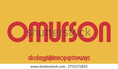 Modern Rounded Sans Serif Font Display