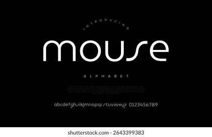 Modern rounded sans serif with sleek minimalist strokes for futuristic projects