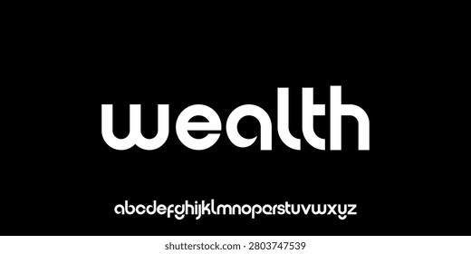 Modern rounded sans serif typeface with a complete lowercase alphabet preview and clean logo typography. A minimalist font presentation designed for branding, graphic design, editorial layouts, print 