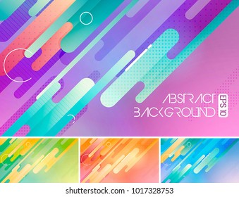 Modern rounded shapes vector abstract background. Suitable for your design element and background