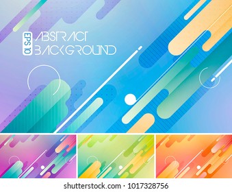 Modern rounded shapes vector abstract background. Suitable for your design element and background