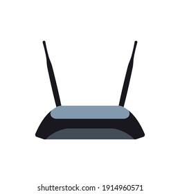 Modern router image icon in vector. Isolated icon on transparent background.
