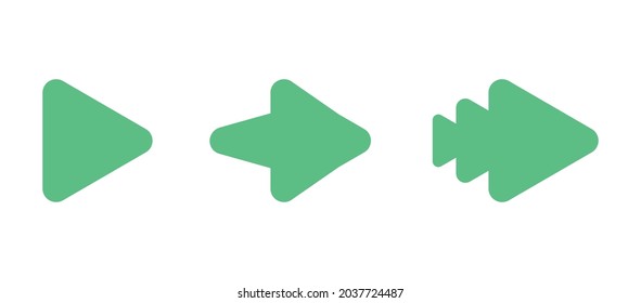 Modern routing arrow set. Collections for web design, interface and more. Arrow icon in trendy flat style.