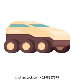 Modern Rover Icon Cartoon Vector. Space Planet. Space Station