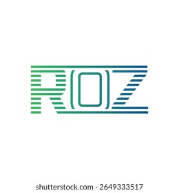 Modern ROZ Logo Design. Letter ROZ Minimalist, Professional, and Versatile Branding Icon for Business Identity