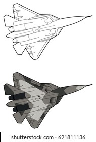 Modern Russian jet fighter aircraft.