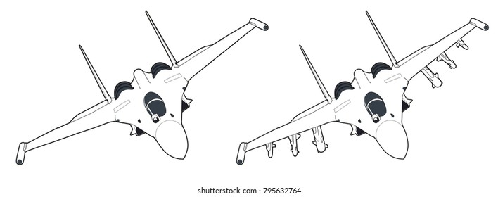 Modern Russian jet fighter aircraft.