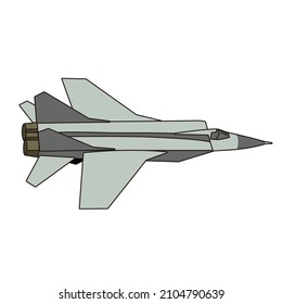 diseño moderno de vectores de caza aéreo ruso