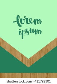Modern rustic tribal wood and paint design card.  Background for advertising, shopping, web, wedding
