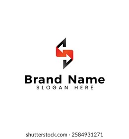 modern S arrow logo Mark Suitable for Company Brand Identity, Travel, Start up, Logistic