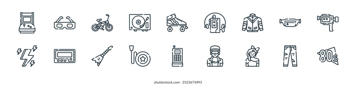 modern s icon pack. perfect for linear ui designs featuring vector s, jeans, headband, fashion, mobile phone, yoyo, metal and more icons for mobile and web apps.