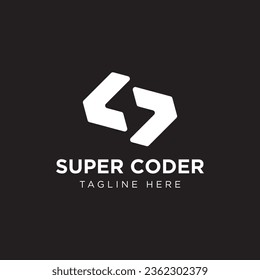 Modern S Letter Coding Logo Design