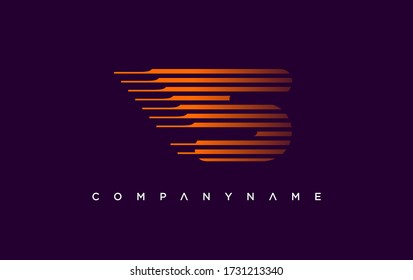 Modern S Letter Express company logo. creative emblem Logistics design. initial brand template.