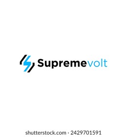 Modern S letter Supreme volt logo design