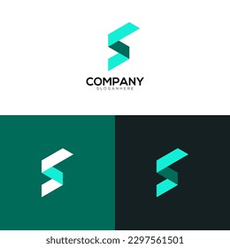 
Modern S letter tech logo design, s letter logo design vector template 