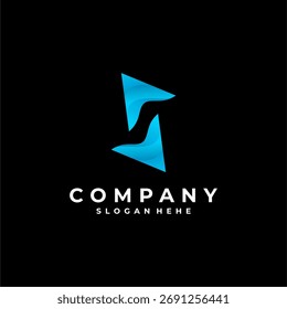 Modern S letter vector logo